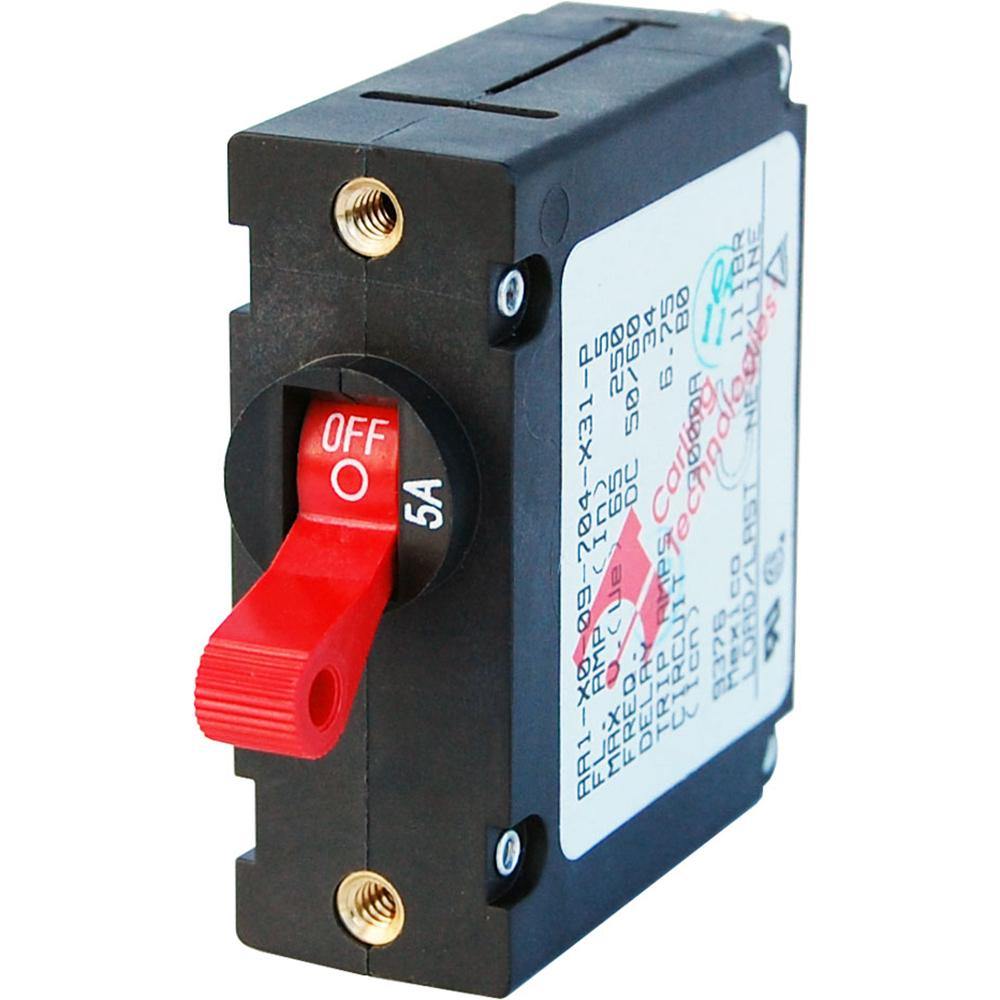 Blue Sea 7201 AC/DC Single Pole Magnetic World Circuit Breaker  -  5 AMP [7201] - shopbulluna.com