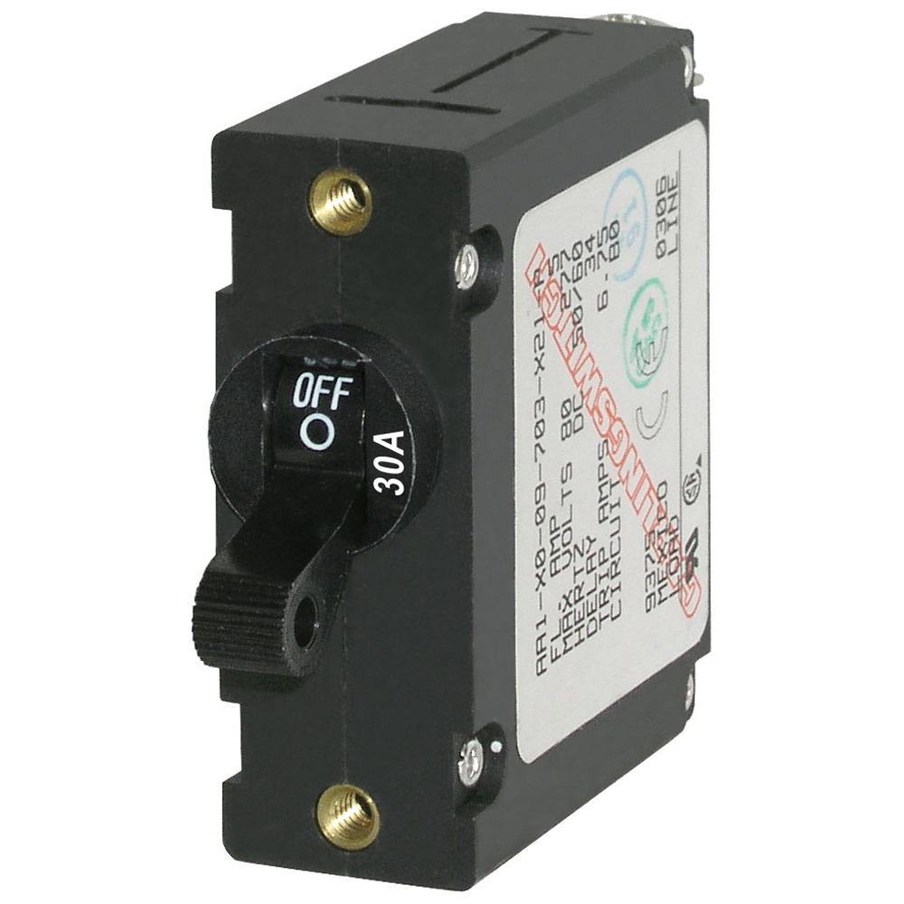 Blue Sea 7220 AC / DC Single Pole Magnetic World Circuit Breaker  -  30 Amp [7220] - shopbulluna.com