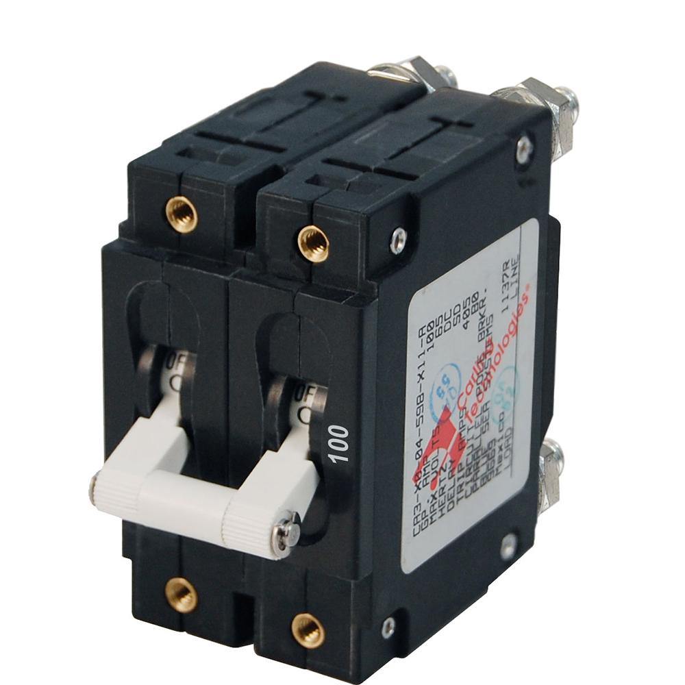 Blue Sea 7258 C-Series Double Pole Circuit Breaker - 100A [7258] - shopbulluna.com