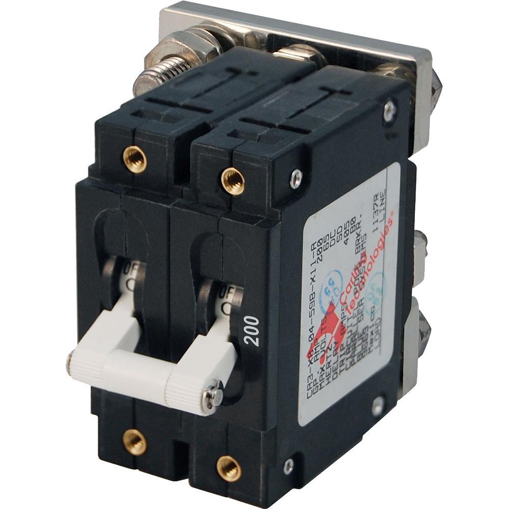 Blue Sea 7269 200A Double Pole Circuit Breaker [7269] - shopbulluna.com