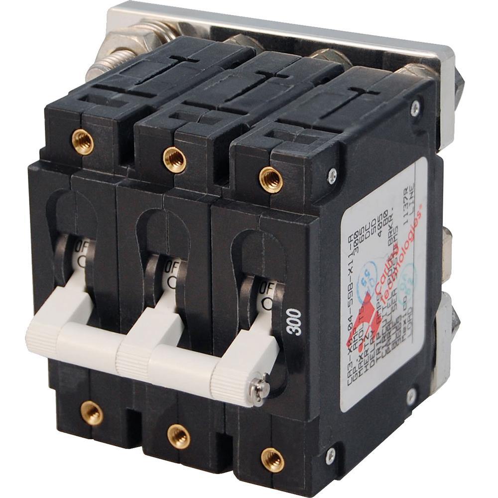 Blue Sea 7271 300A C-Series Triple Pole Toggle DC Circuit Breaker [7271] - shopbulluna.com