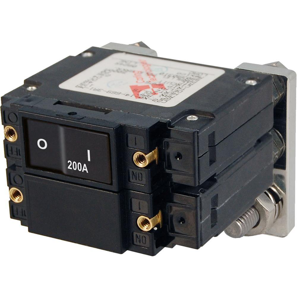 Blue Sea 7476 C - Series Flat Circuit Breaker, Single and Double Pole  -  200 Amp [7476] - shopbulluna.com