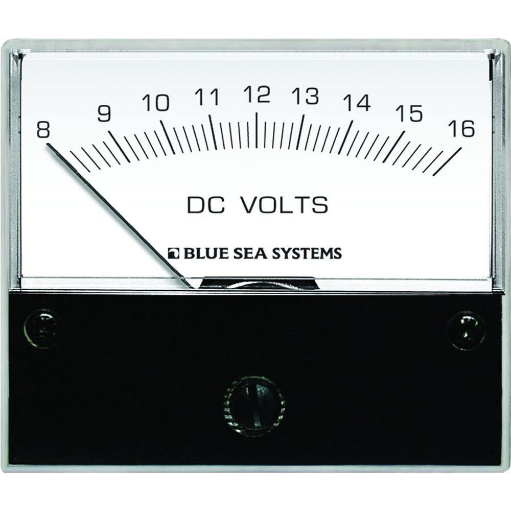 Blue Sea 8003 DC Analog Voltmeter - 2-3/4" Face, 8-16 Volts DC [8003] - shopbulluna.com