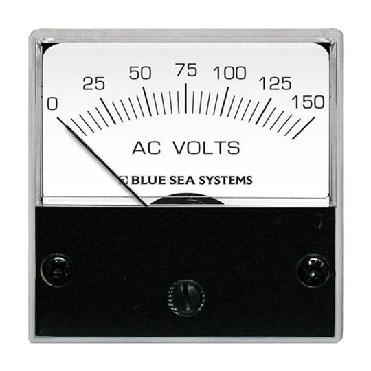 Blue Sea 8244 AC Analog Micro Voltmeter - 2" Face, 0-150 Volts AC [8244] - shopbulluna.com