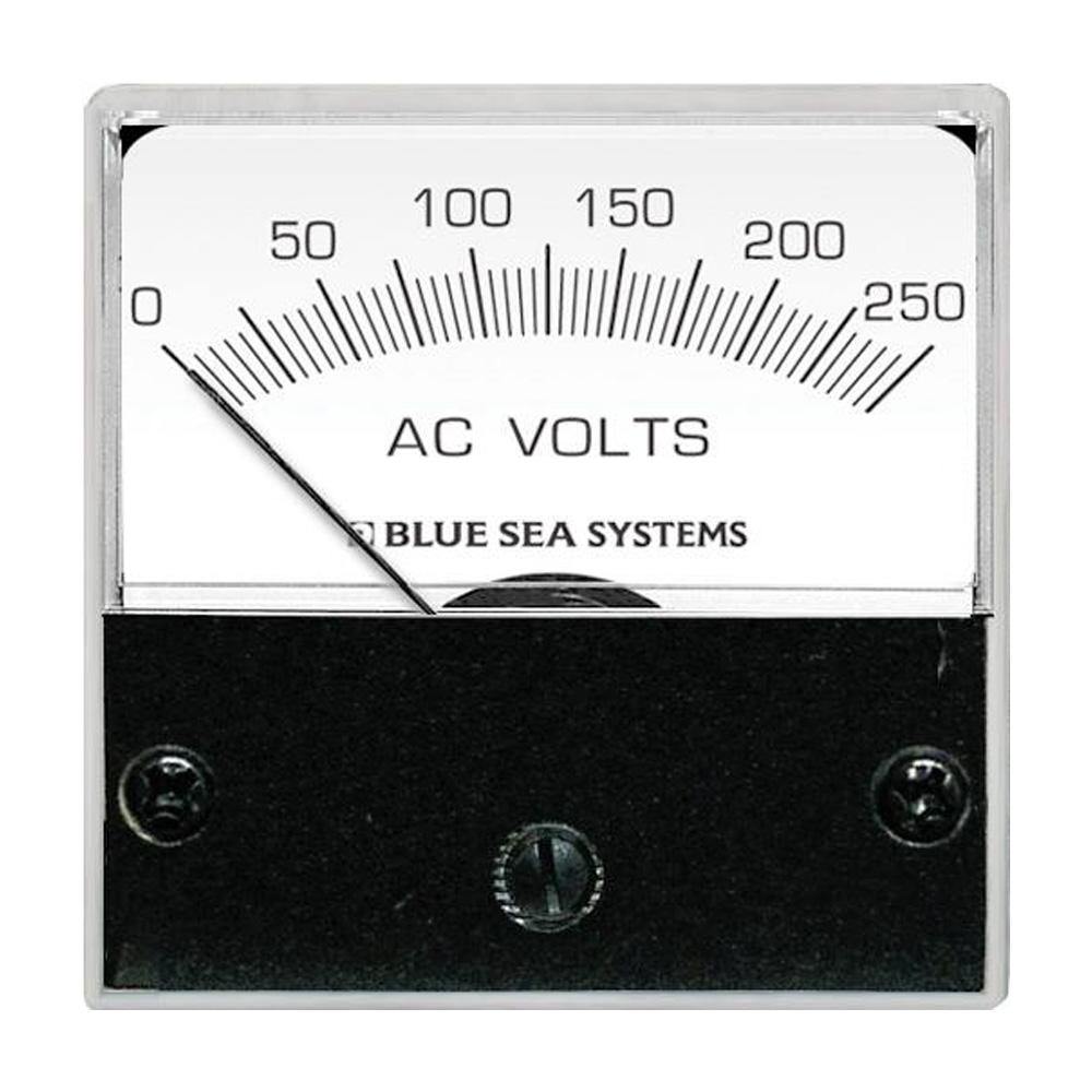 Blue Sea 8245 AC Analog Micro Voltmeter - 2" Face, 0-250 Volts AC [8245] - shopbulluna.com