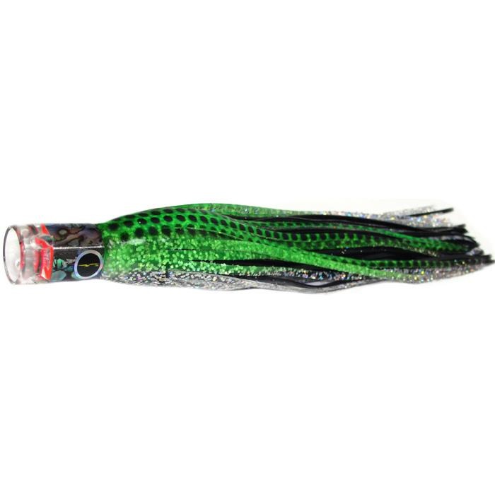 Black Bart El Squid Junior Light Tackle Lure - Green/Black Dot - shopbulluna.com