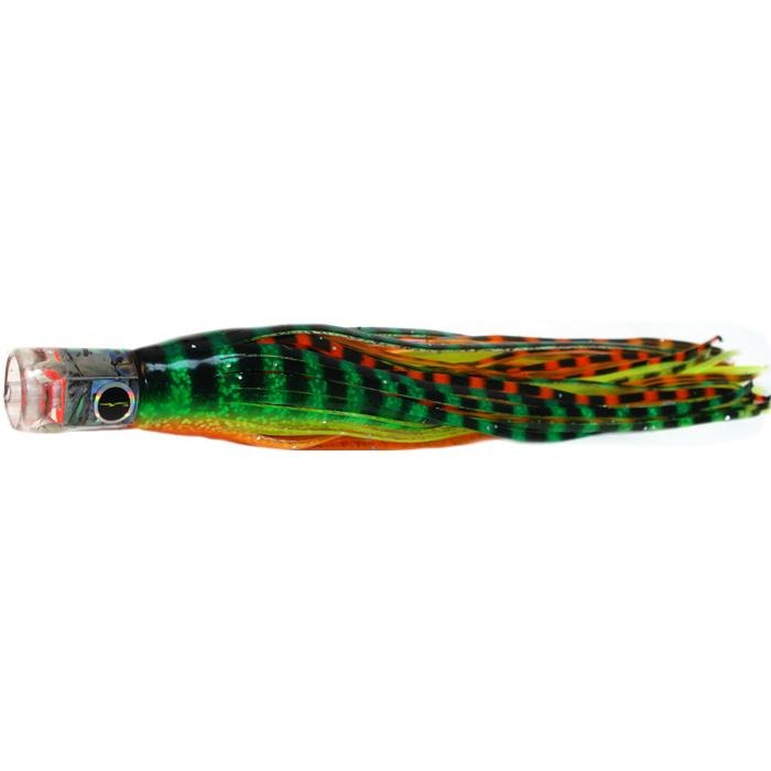 Black Bart El Squid Junior Light Tackle Lure - Green Orange Tiger/Orange Yellow Tiger - shopbulluna.com