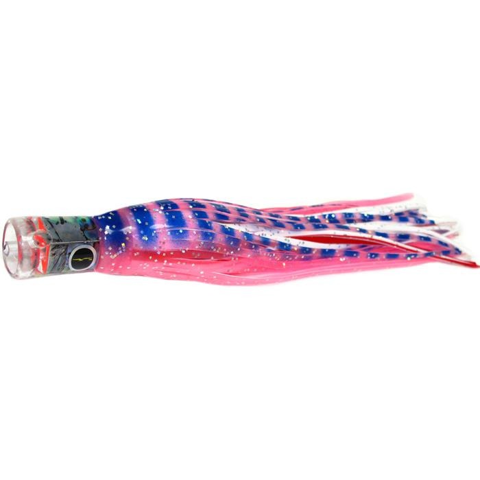 Black Bart El Squid Junior Light Tackle Lure - Pink Tiger/White - shopbulluna.com