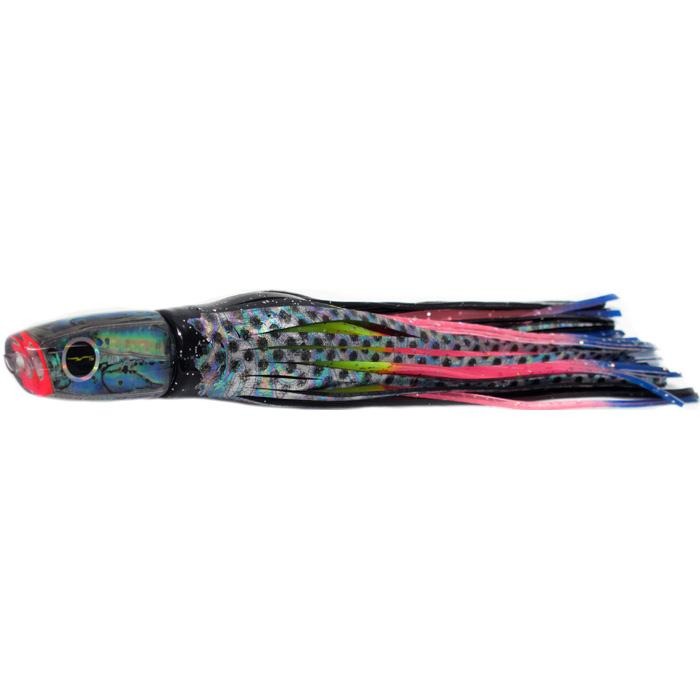 Black Bart Costa Rican Plunger Light Tackle Lure - Black Dot/Rainbow - shopbulluna.com