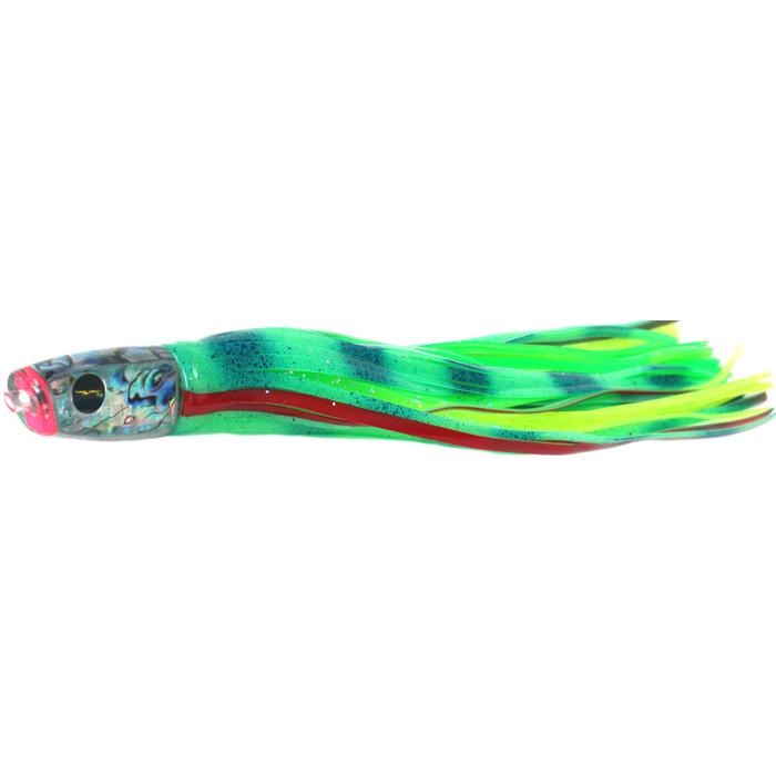 Black Bart Costa Rican Plunger Light Tackle Lure - Glow/Green Chartreuse Dot - shopbulluna.com