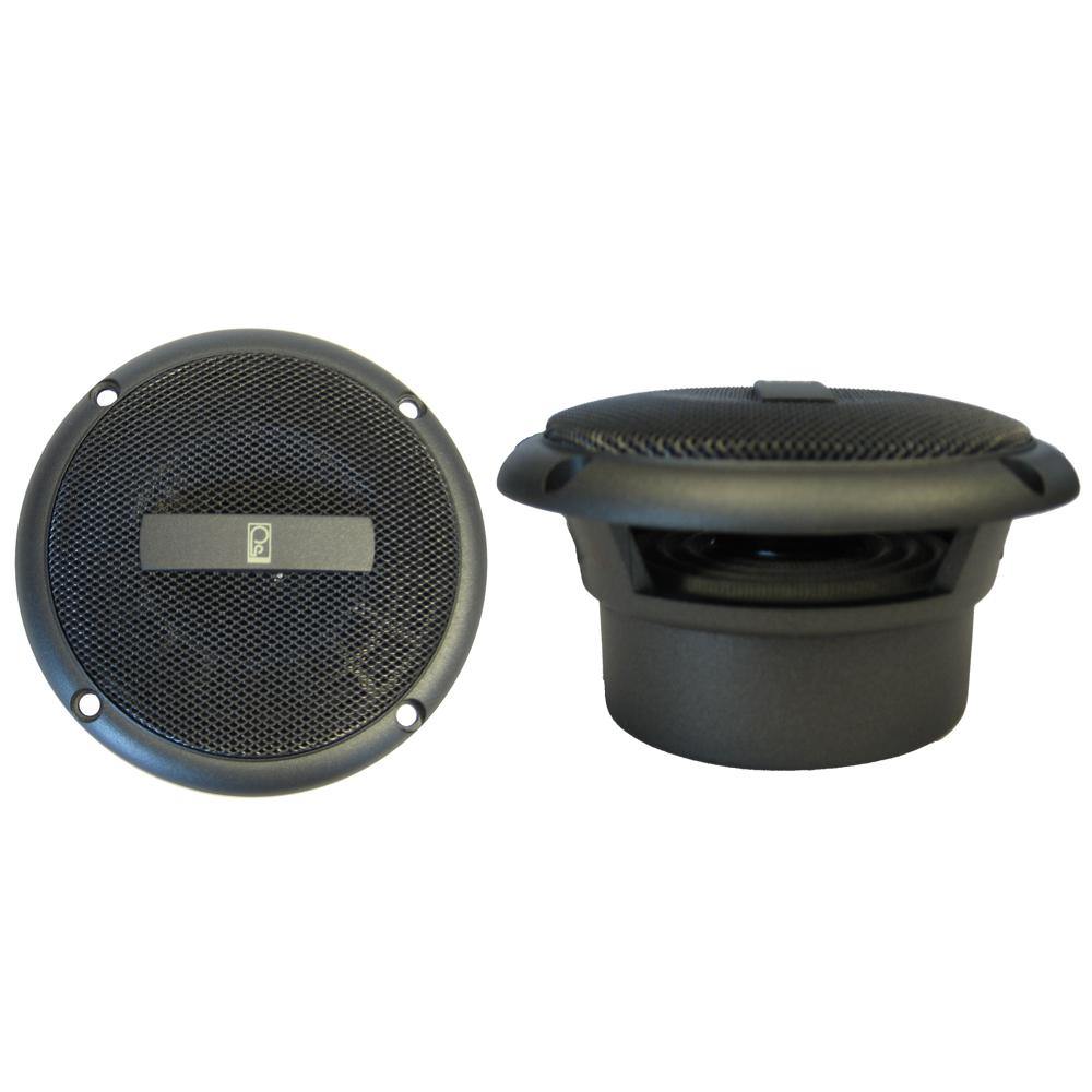 Poly-Planar 3" Round Flush-Mount Compnent Speakers - (Pair) Gray [MA3013G] - shopbulluna.com