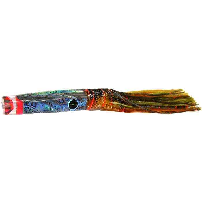 Black Bart Crooked Island Candy Medium Heavy Tackle Lure - Brown Gold Orange/Gold Dot - shopbulluna.com