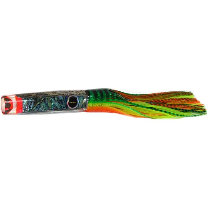 Black Bart Crooked Island Candy Medium Heavy Tackle Lure - Green Orange Tiger/Orange Yellow Tiger - shopbulluna.com