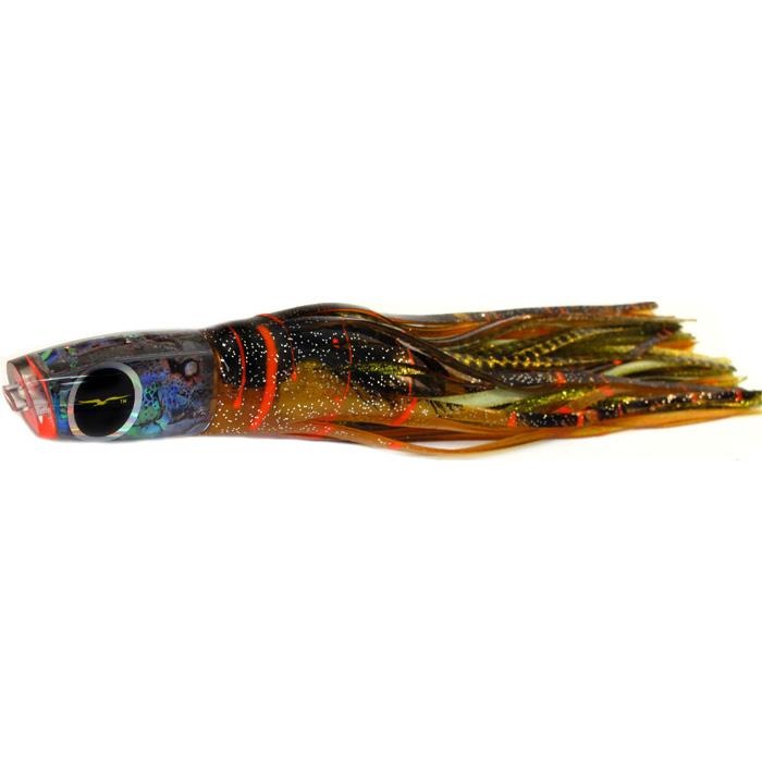 Black Bart Eleuthera Plunger Medium Tackle Lure - Brown Gold Orange/Gold Dot - shopbulluna.com