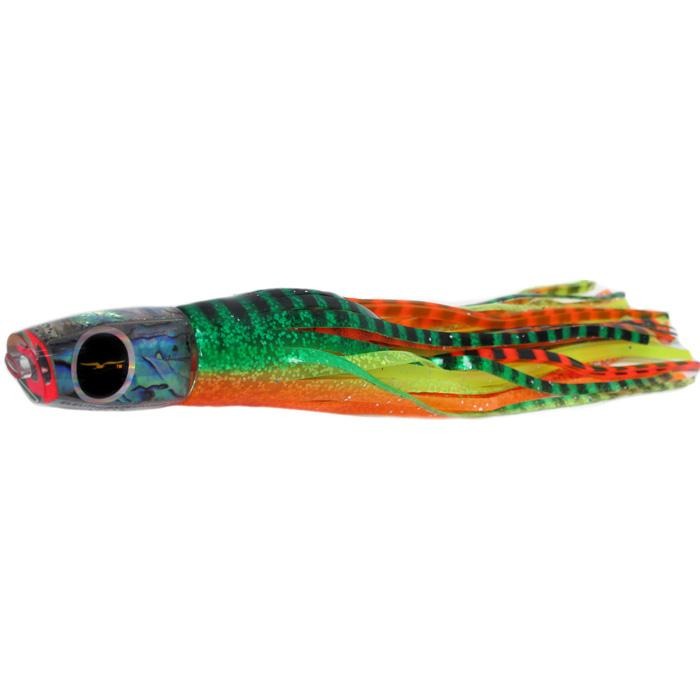 Black Bart Eleuthera Plunger Medium Tackle Lure - Green Orange Tiger/Orange Yellow Tiger - shopbulluna.com