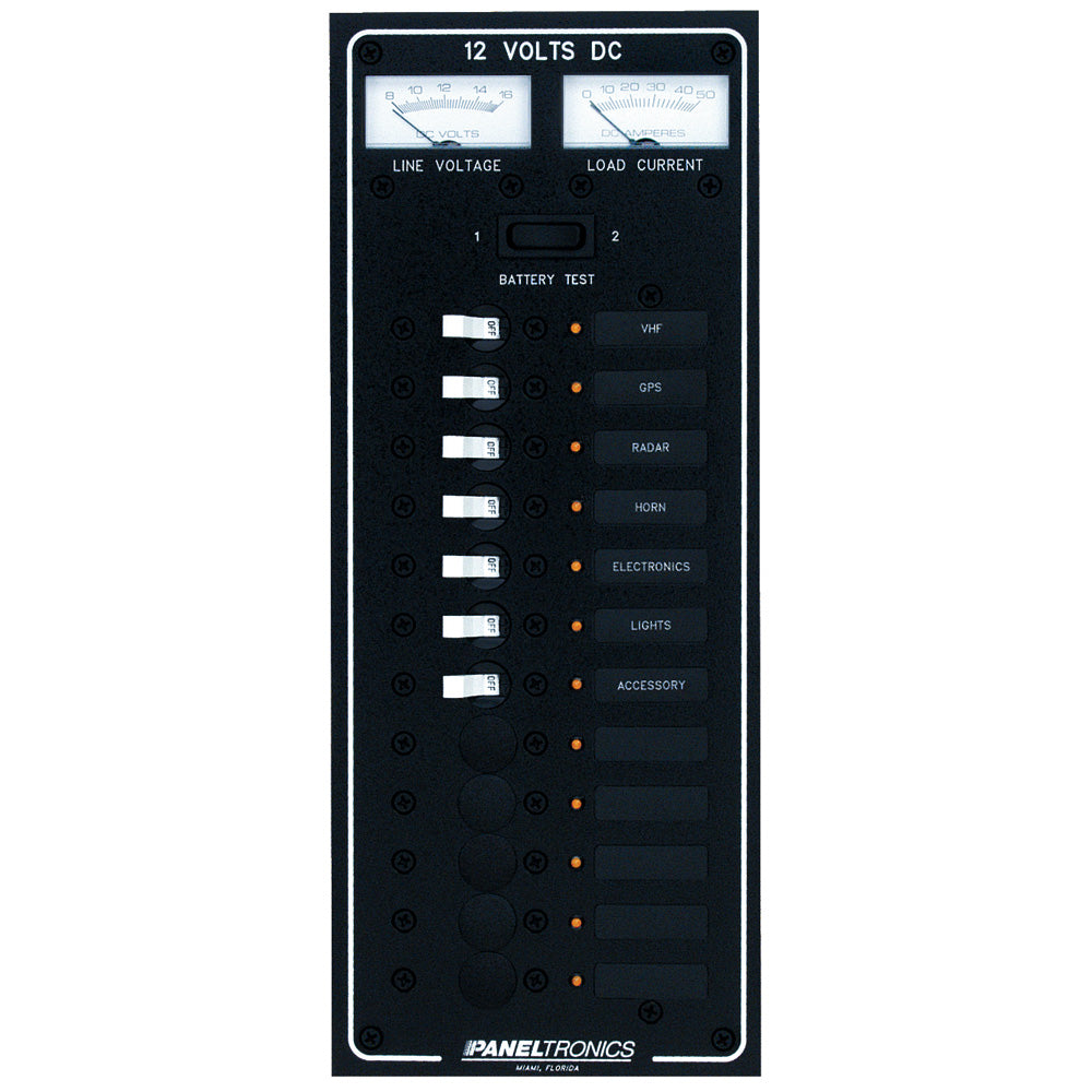 Paneltronics Standard DC 12 Position Breaker Panel w/LEDs [9972220B] - shopbulluna.com