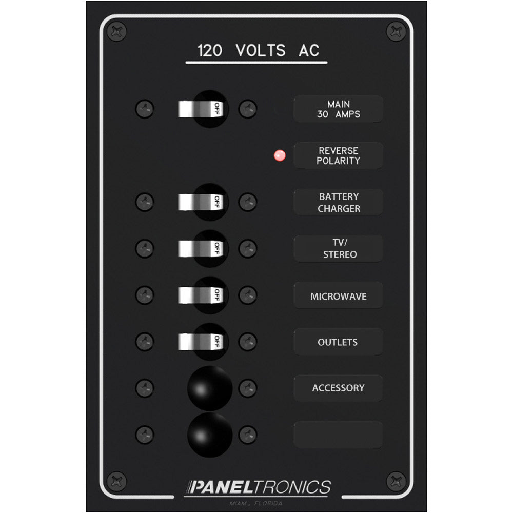 Paneltronics Standard AC 6 Position Breaker Panel & Main [9982305B] - shopbulluna.com