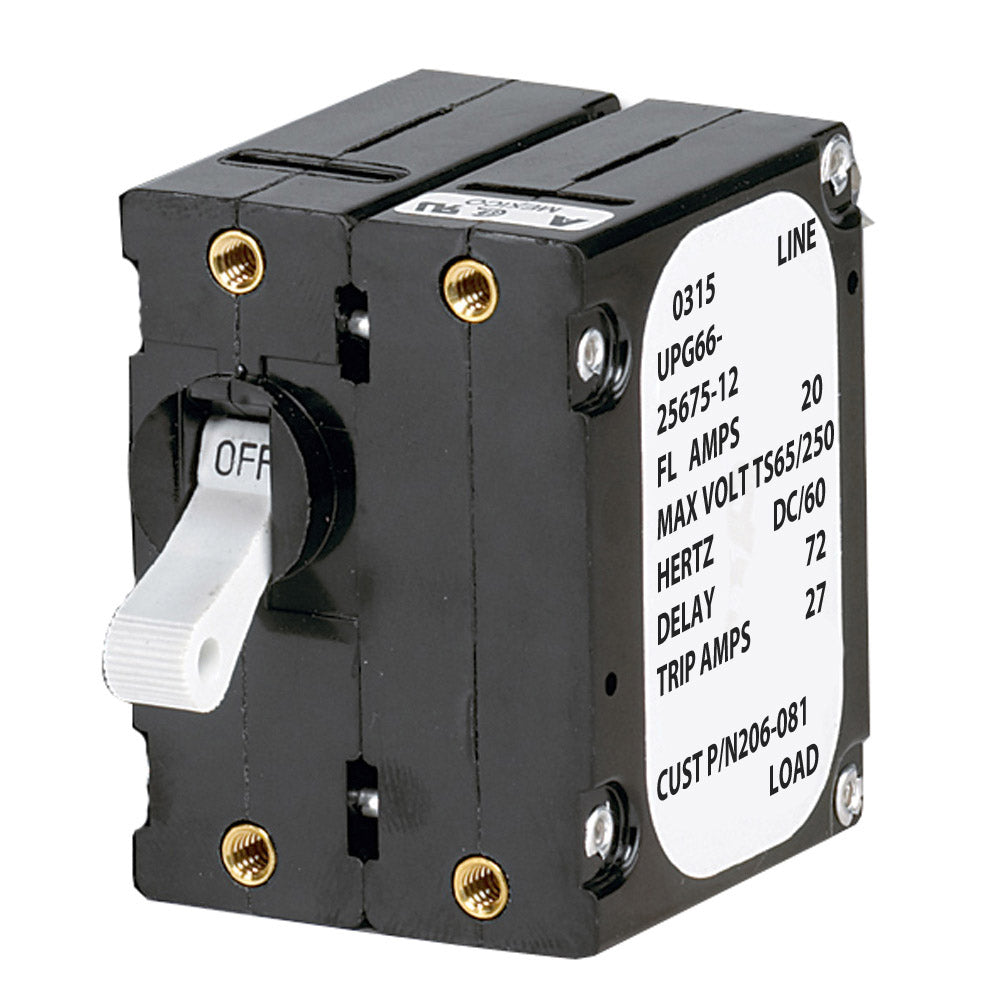 Paneltronics 'A' Frame Magnetic Circuit Breaker - 5 Amps - Double Pole [206-078S] - shopbulluna.com