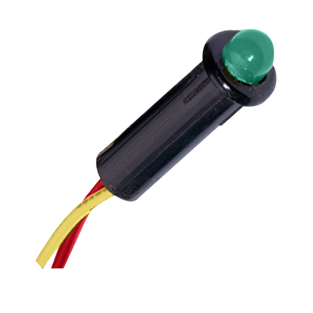 Paneltronics LED Indicator Light - Green - 12-14 VDC - 1/4" [048-004] - shopbulluna.com