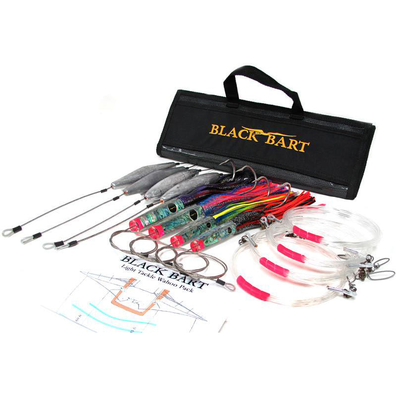 Black Bart Wahoo Rigged Light Lure Pack 30-50 Pound Tackle - shopbulluna.com