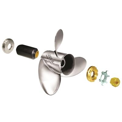 Solas Rubex L3 Interchangeable Hub Propeller - Stainless Steel 3-Blade - 15 1/2 x 17 Inches - Left Hand - shopbulluna.com