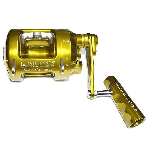 Alutecnos Albacore Gorilla 30 Two Speed Reel - Gold - shopbulluna.com