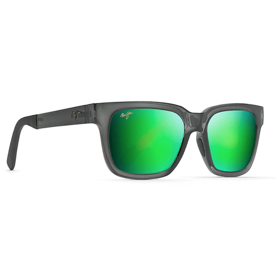 Maui Jim Mongoose Translucent Grey - Maui Green Sunglasses - shopbulluna.com