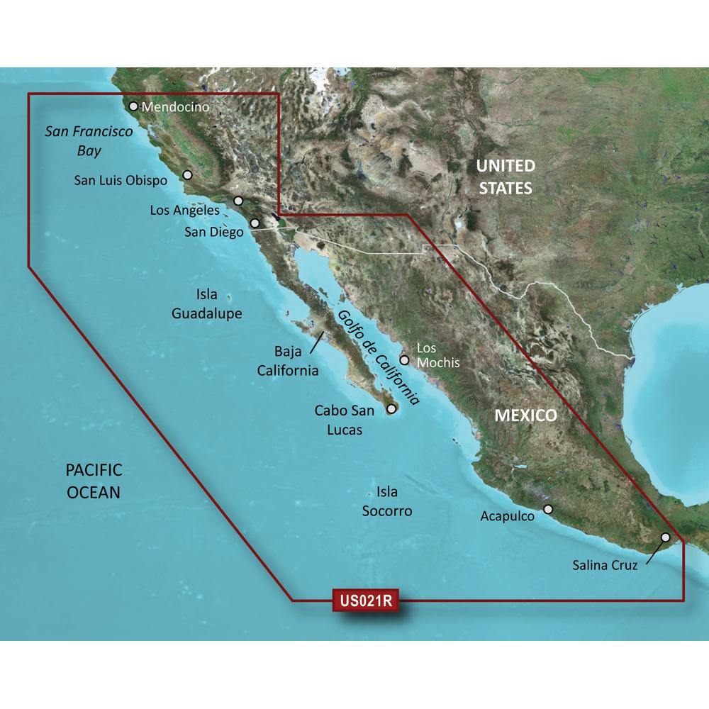 Garmin BlueChart g3 Vision HD - VUS021R - California-Mexico - microSD/SD [010-C0722-00] - shopbulluna.com