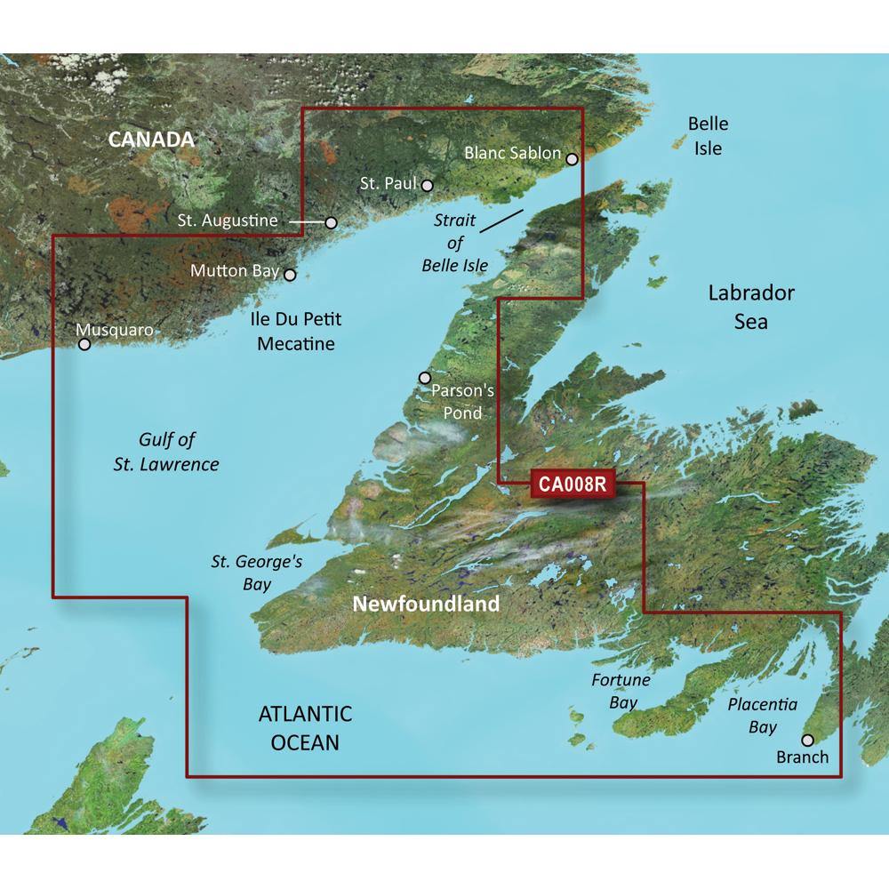 Garmin BlueChart g3 Vision HD - VCA008R - Newfoundland West - microSD/SD [010-C0694-00] - shopbulluna.com