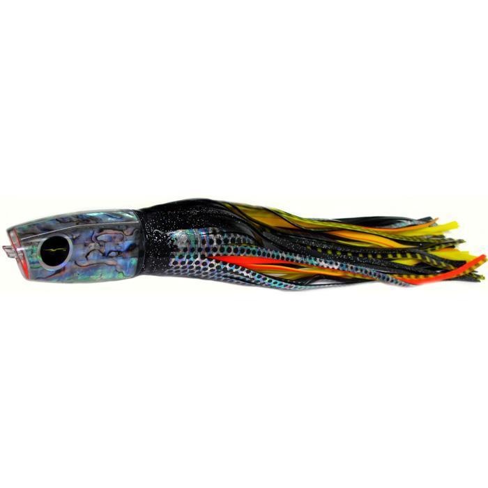 Black Bart Big Rock Plunger Medium Heavy Tackle Lure - Black Dot/Yellow Tiger - shopbulluna.com