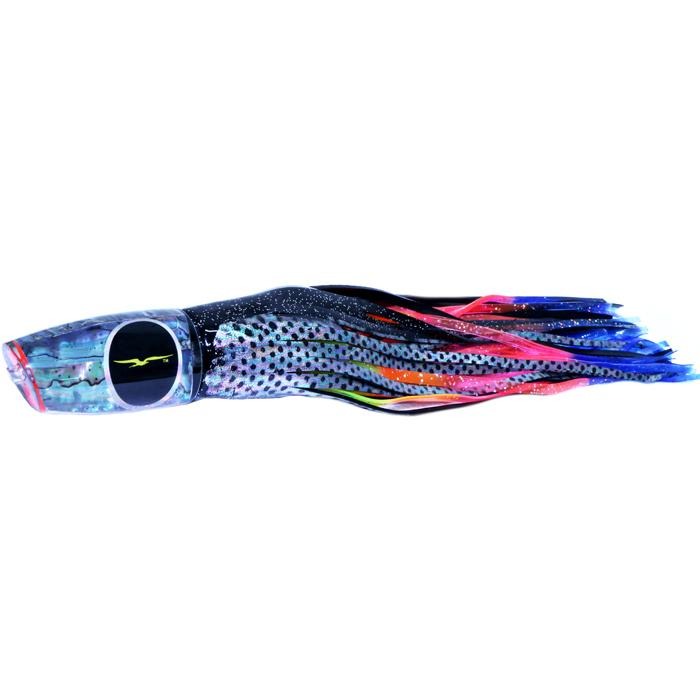 Black Bart Big Rock Plunger Medium Heavy Tackle Lure - Black Dot/Rainbow - shopbulluna.com