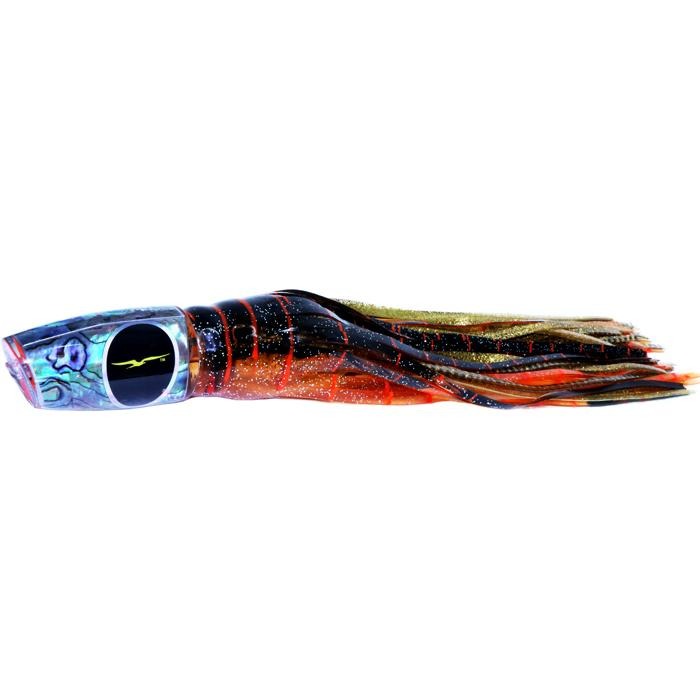 Black Bart Big Rock Plunger Medium Heavy Tackle Lure - Brown Gold Orange/Gold Dot - shopbulluna.com