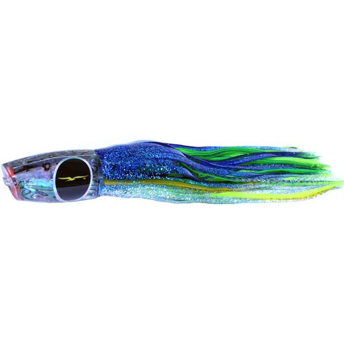 Black Bart Big Rock Plunger Medium Heavy Tackle Lure - Blue Yellow/Green Chartreuse - shopbulluna.com