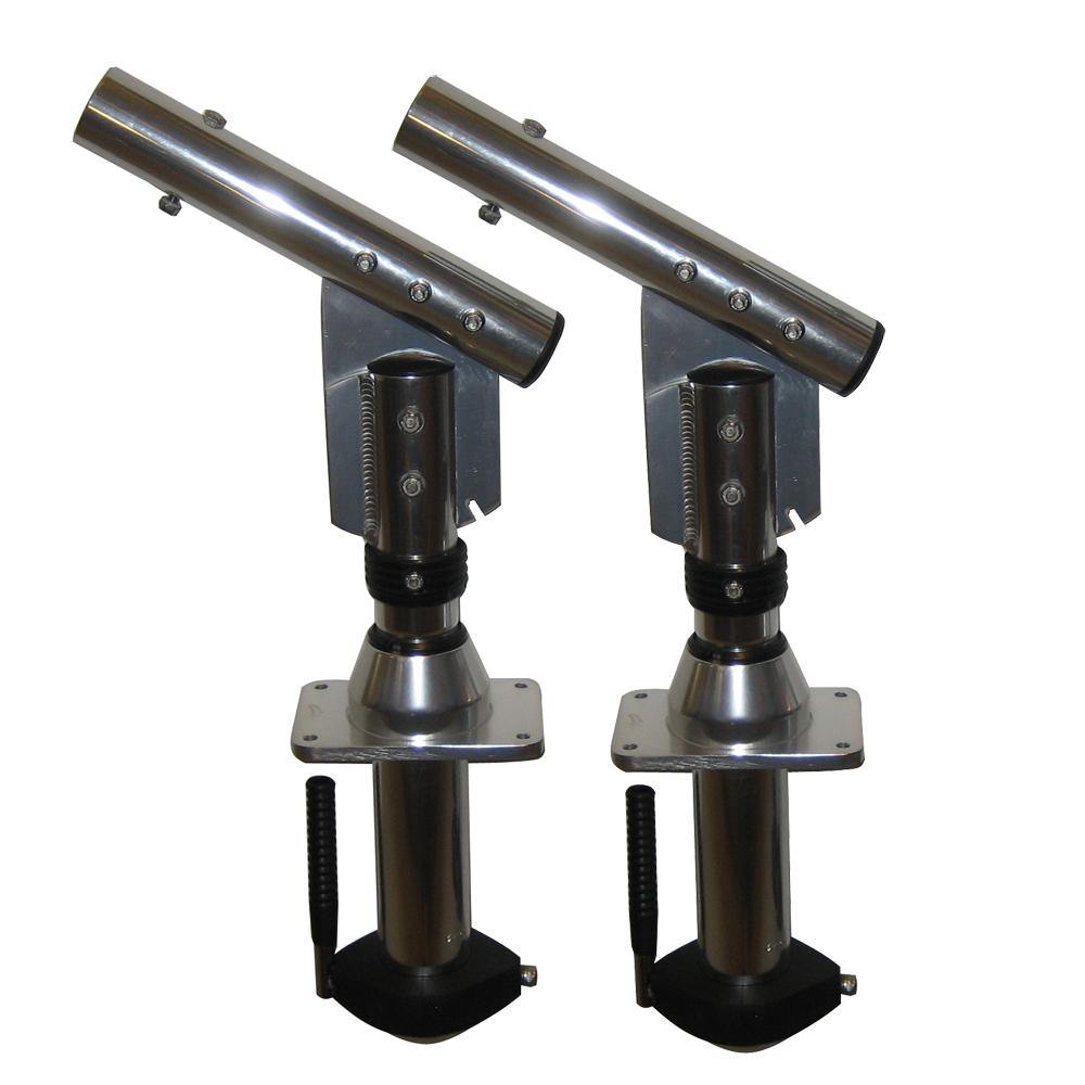 Lee's Sidewinder Bolt-In Outrigger Mounts, Lay-Down Version - Silver(Pair) [SW9300] - shopbulluna.com