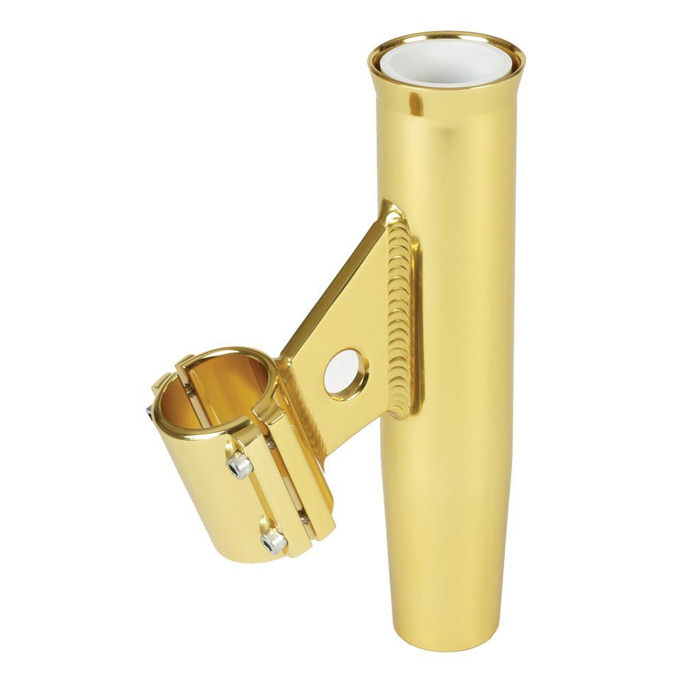 Lee's Clamp-On Rod Holder - Gold Aluminum - Vertical Mount - Fits 1.315" O.D. Pipe [RA5002GL] - shopbulluna.com