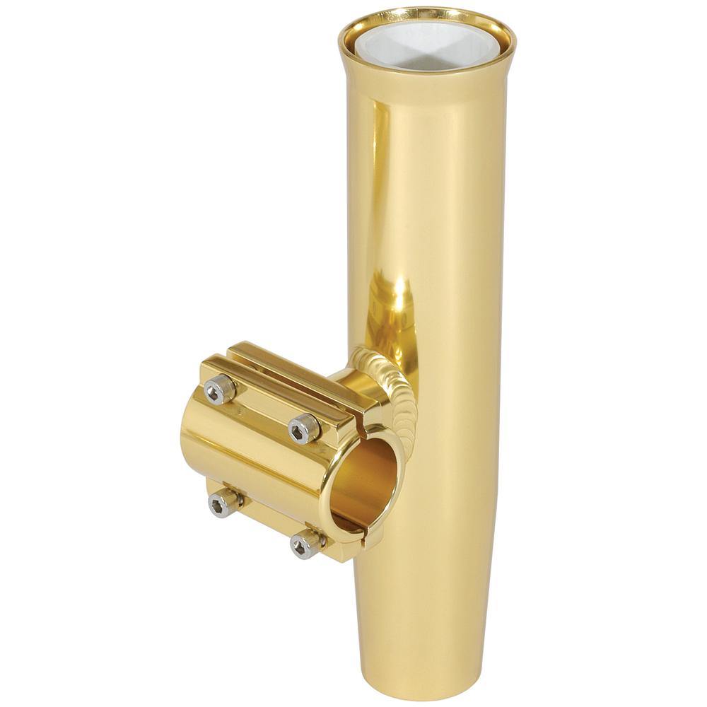 Lee's Clamp-On Rod Holder - Gold Aluminum - Horizontal Mount - Fits 1.050" O.D. Pipe [RA5201GL] - shopbulluna.com