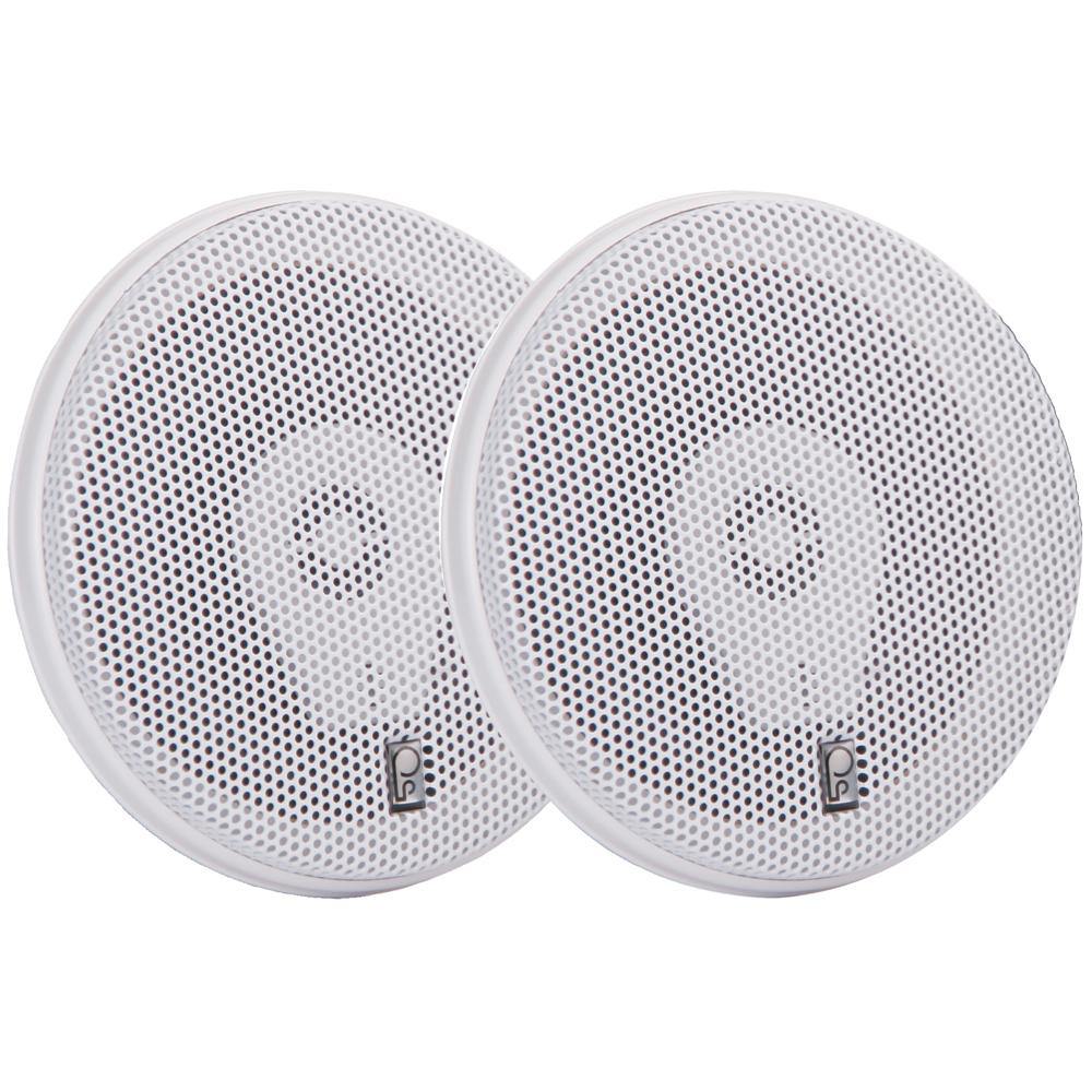 Poly-Planar MA8505W 5" Three-Way Titanium Series Marine Speakers - White [MA8505W] - shopbulluna.com