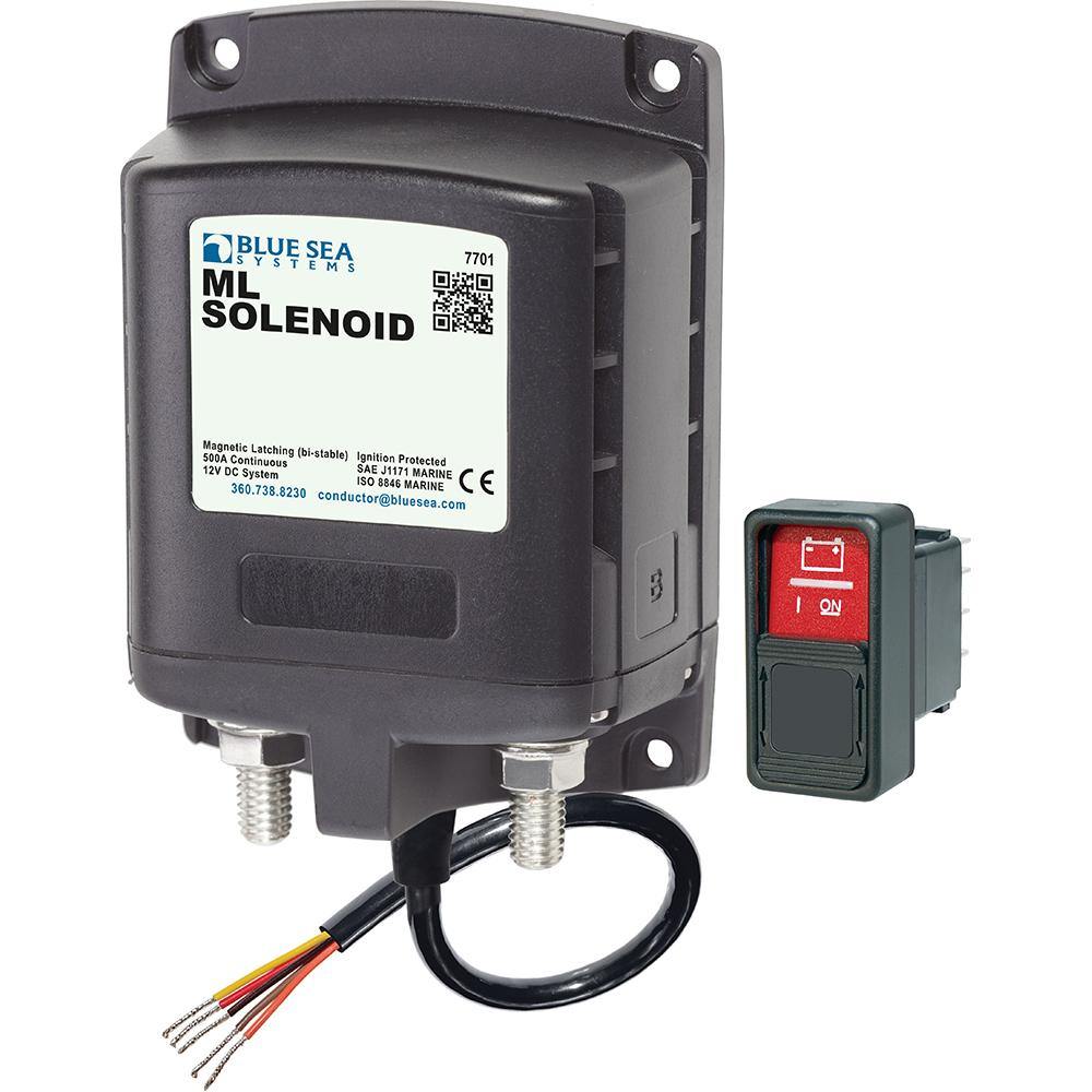 Blue Sea 7701 ML-Series Solenoid w/Contura Switch 12VDC [7701] - shopbulluna.com