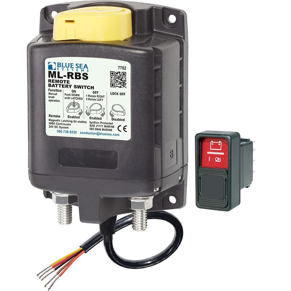 Blue Sea 7702 ML-Series Remote Battery Switch w/Manual Control 24V DC [7702] - shopbulluna.com