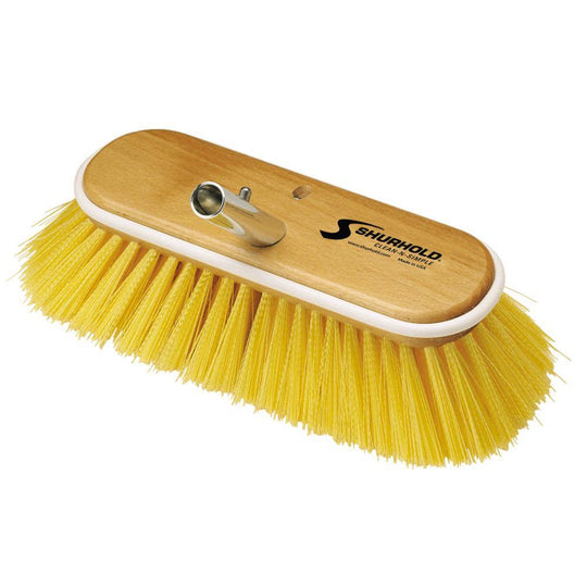 Shurhold 10" Polystyrene Medium Bristle Deck Brush [985] - shopbulluna.com