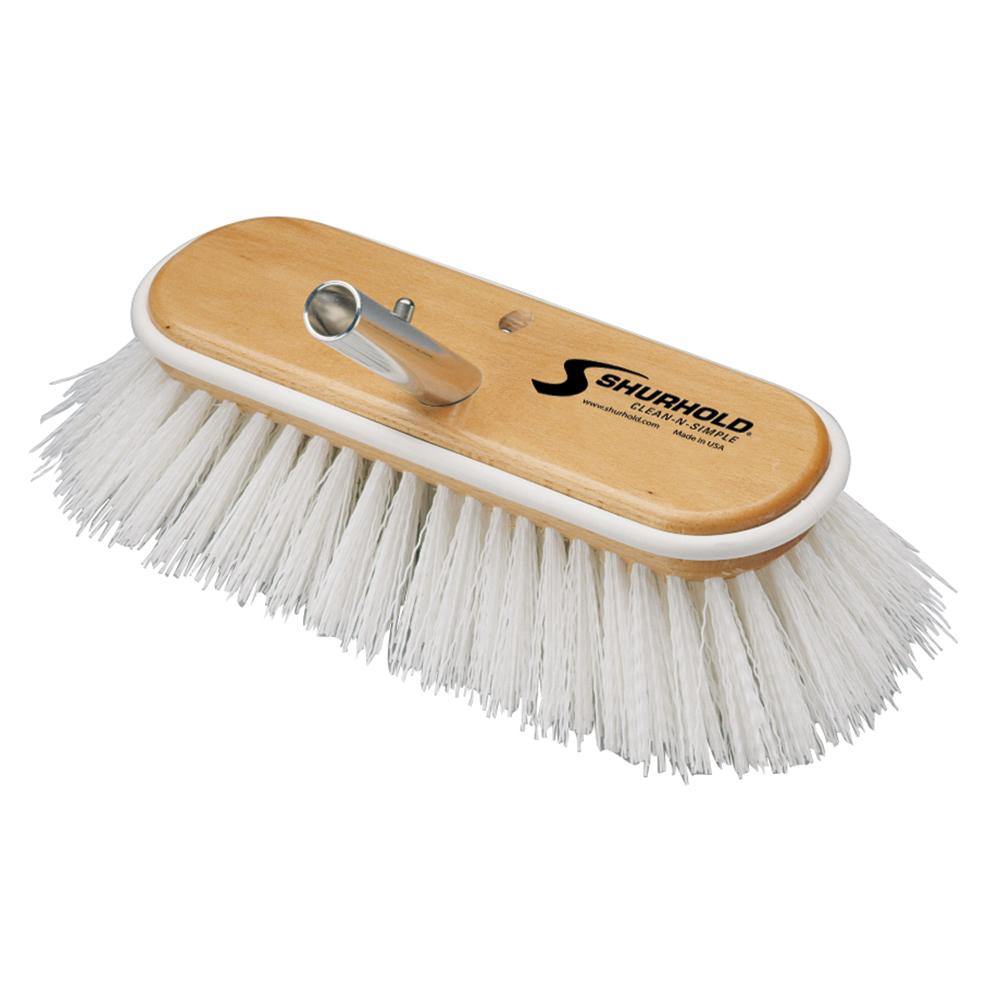 Shurhold 10" Polypropylene Stiff Bristle Deck Brush [990] - shopbulluna.com