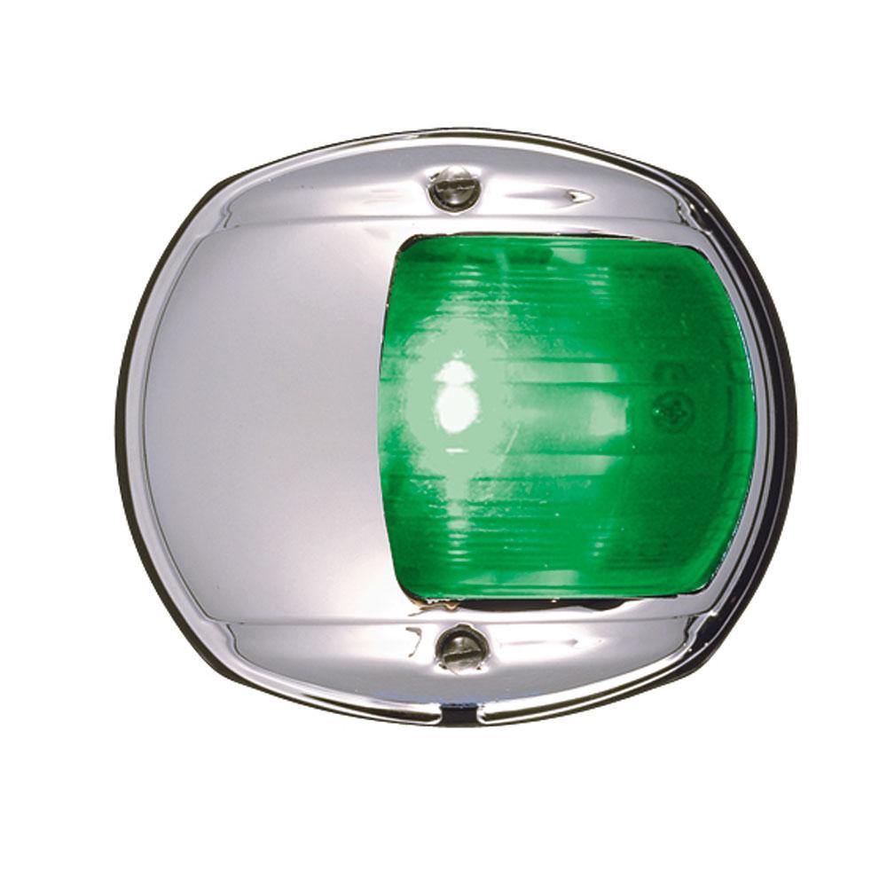 Perko LED Side Light - Green - 12V - Chrome Plated Housing [0170MSDDP3] - shopbulluna.com