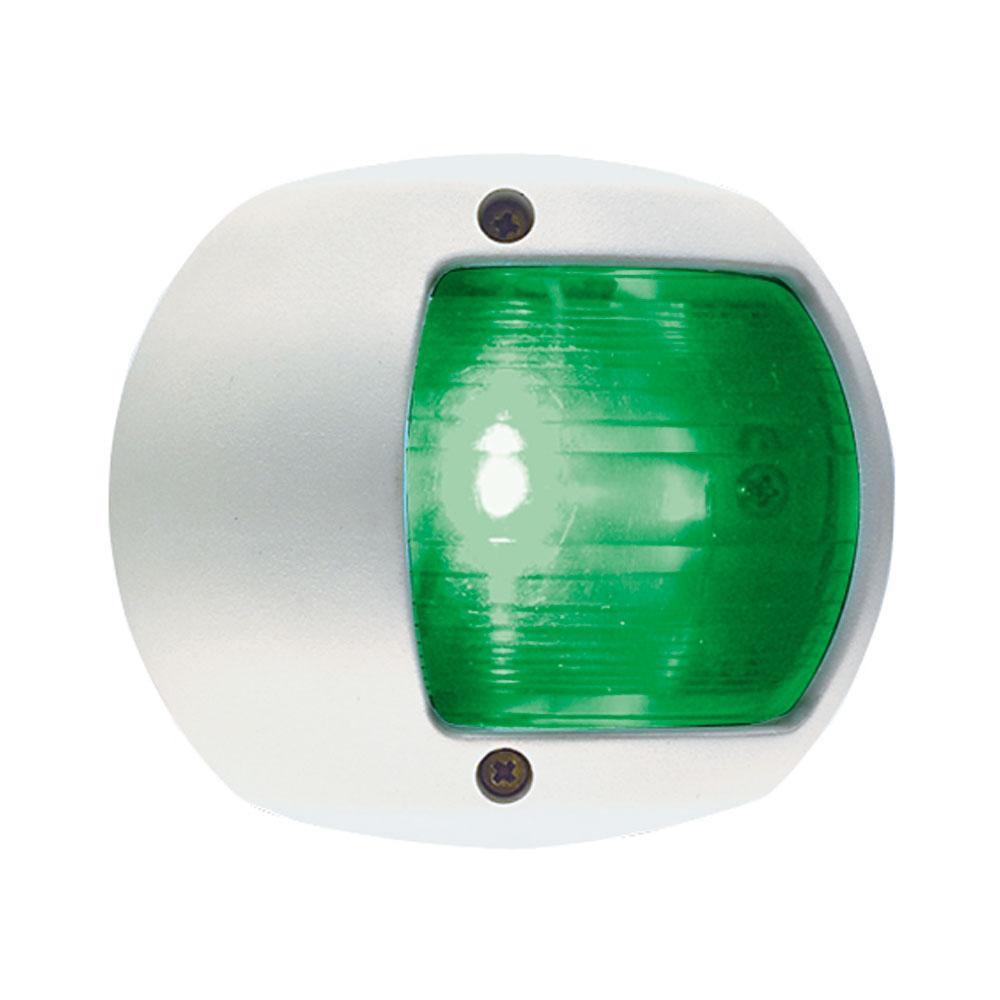 Perko LED Side Light - Green - 12V - White Plastic Housing [0170WSDDP3] - shopbulluna.com