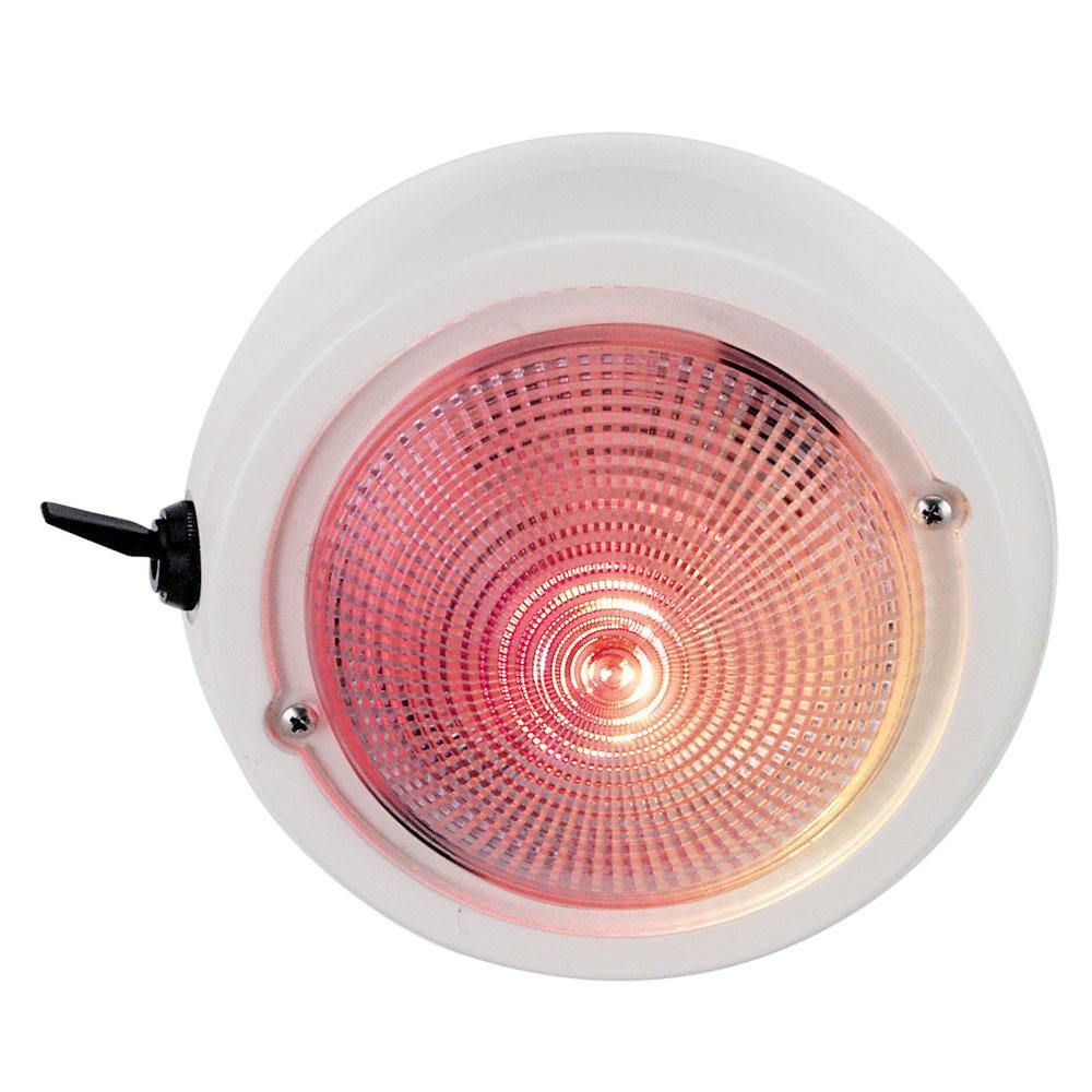 Perko Dome Light w/Red & White Bulbs [1263DP1WHT] - shopbulluna.com