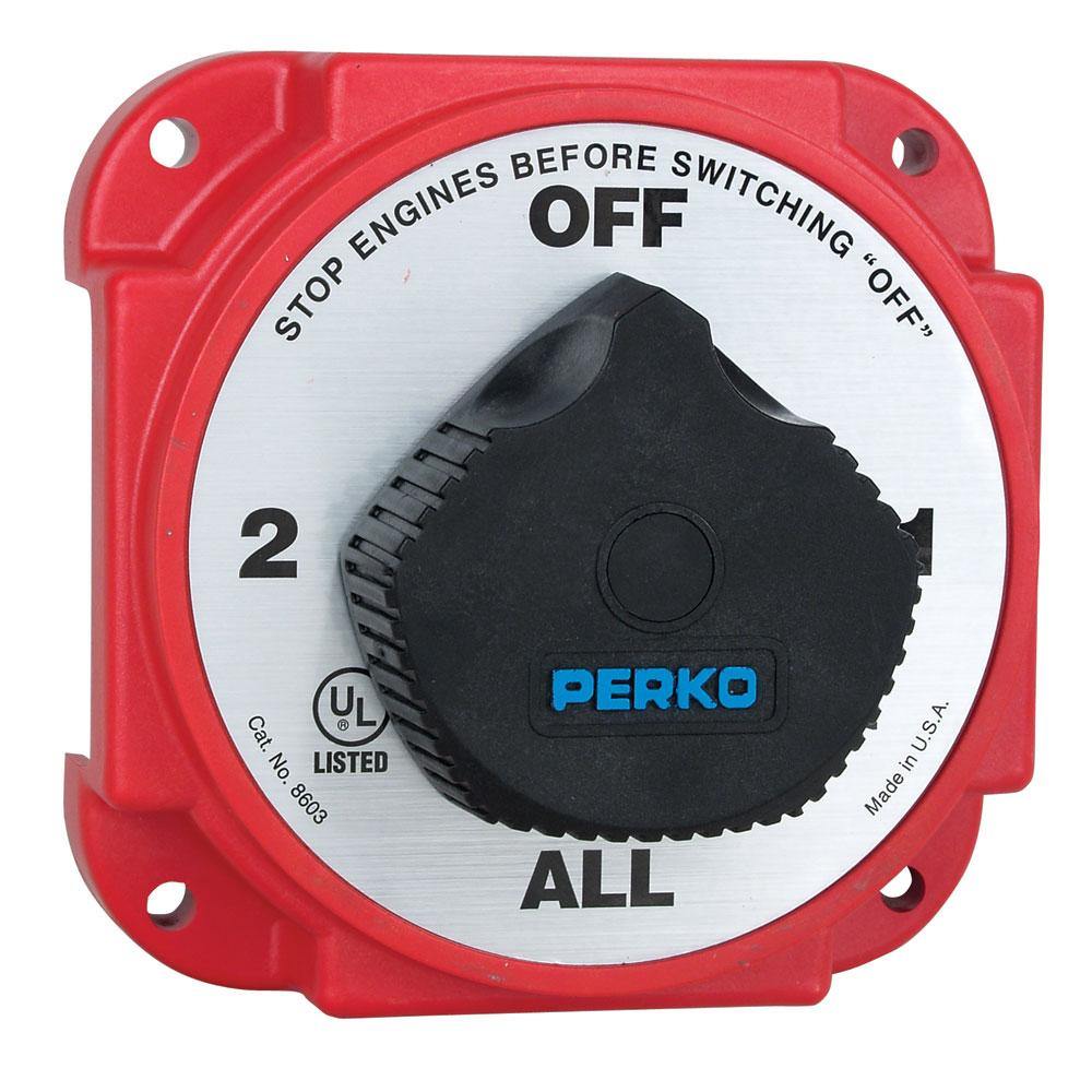 Perko Heavy Duty Battery Selector Switch w/Alternator Field Disconnect [8603DP] - shopbulluna.com