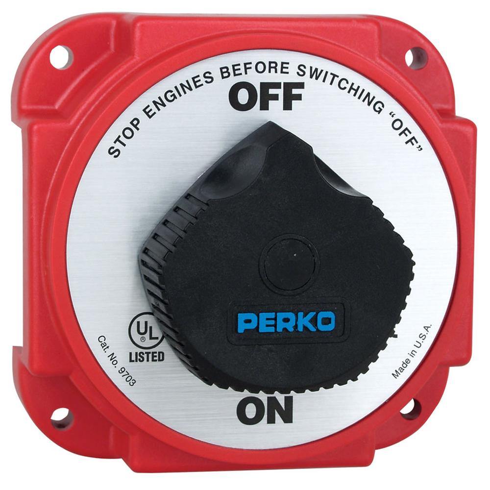 Perko 9703DP Heavy Duty Battery Disconnect Switch w/ Alternator Field Disconnect [9703DP] - shopbulluna.com