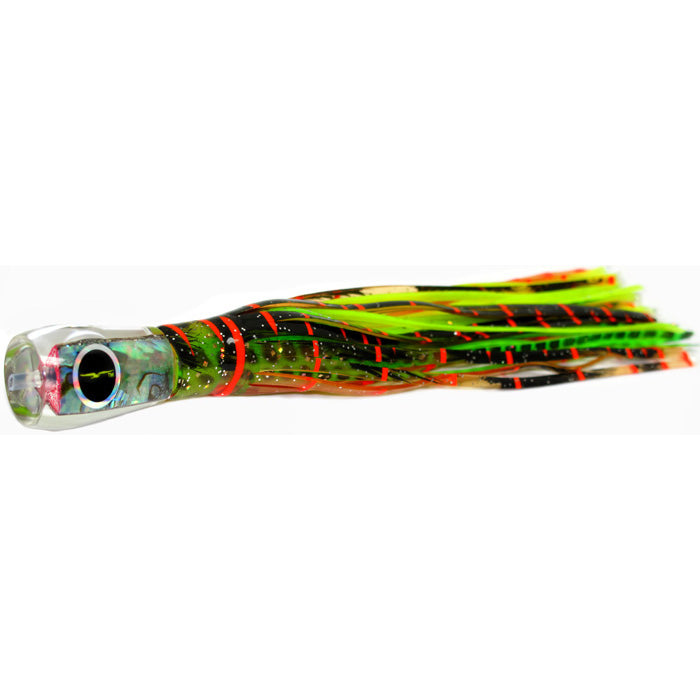 Black Bart Bully Micro Bait Lure - Brown Gold Orange/Green Chartreuse - shopbulluna.com