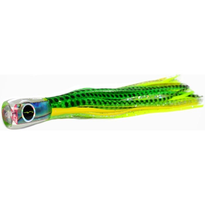 Black Bart Bully Micro Bait Lure - Green Dot/Green Chartreuse - shopbulluna.com