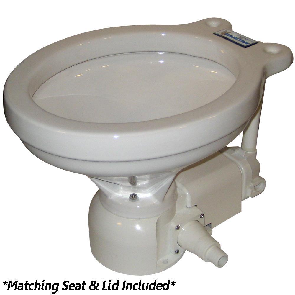 Raritan Sea Era Electric Toilet - Household Style - Integral Pump - Straight  90 Discharge - 12v [160HI012] - shopbulluna.com