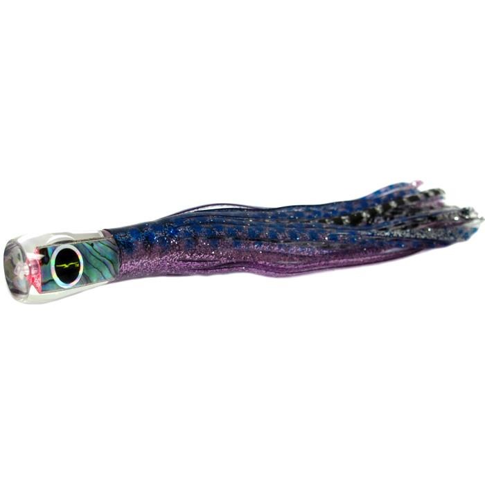 Black Bart Bully Micro Bait Lure - Purple Blue Dot/Silver Tiger - shopbulluna.com